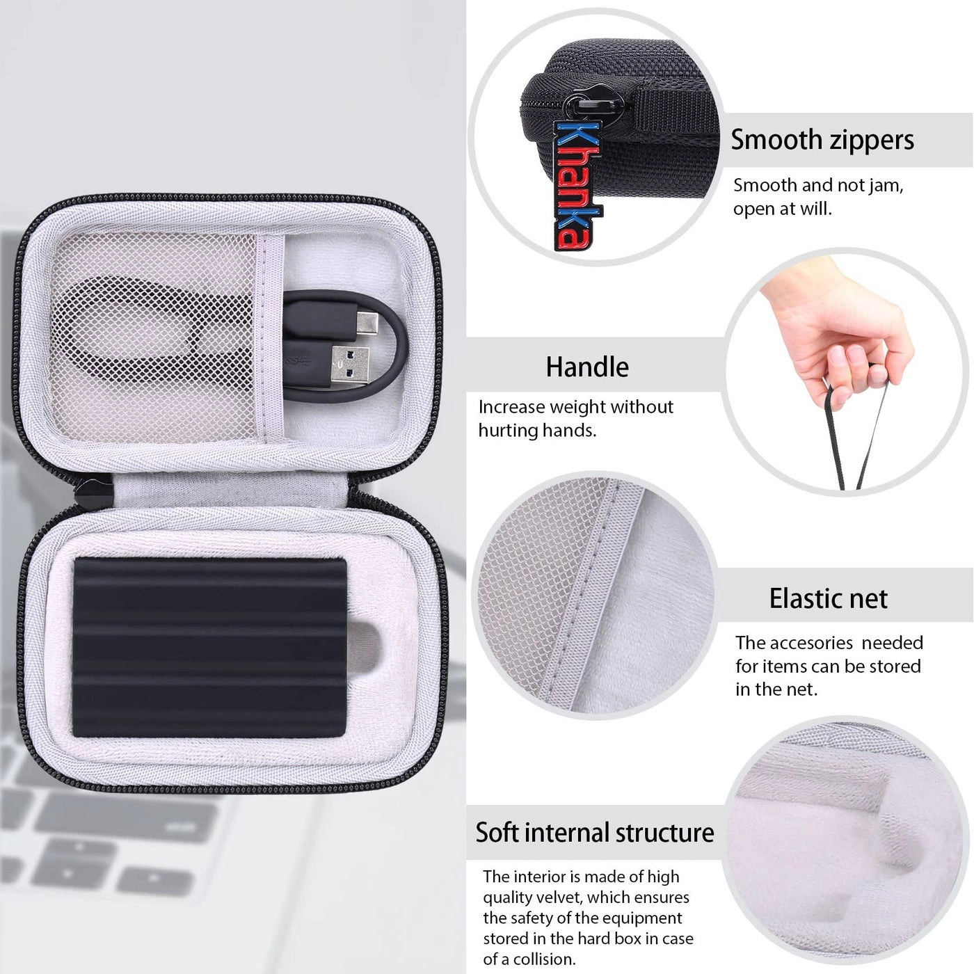 Hard Travel Case - 3TB 4TB 6TB 8TB 10TB