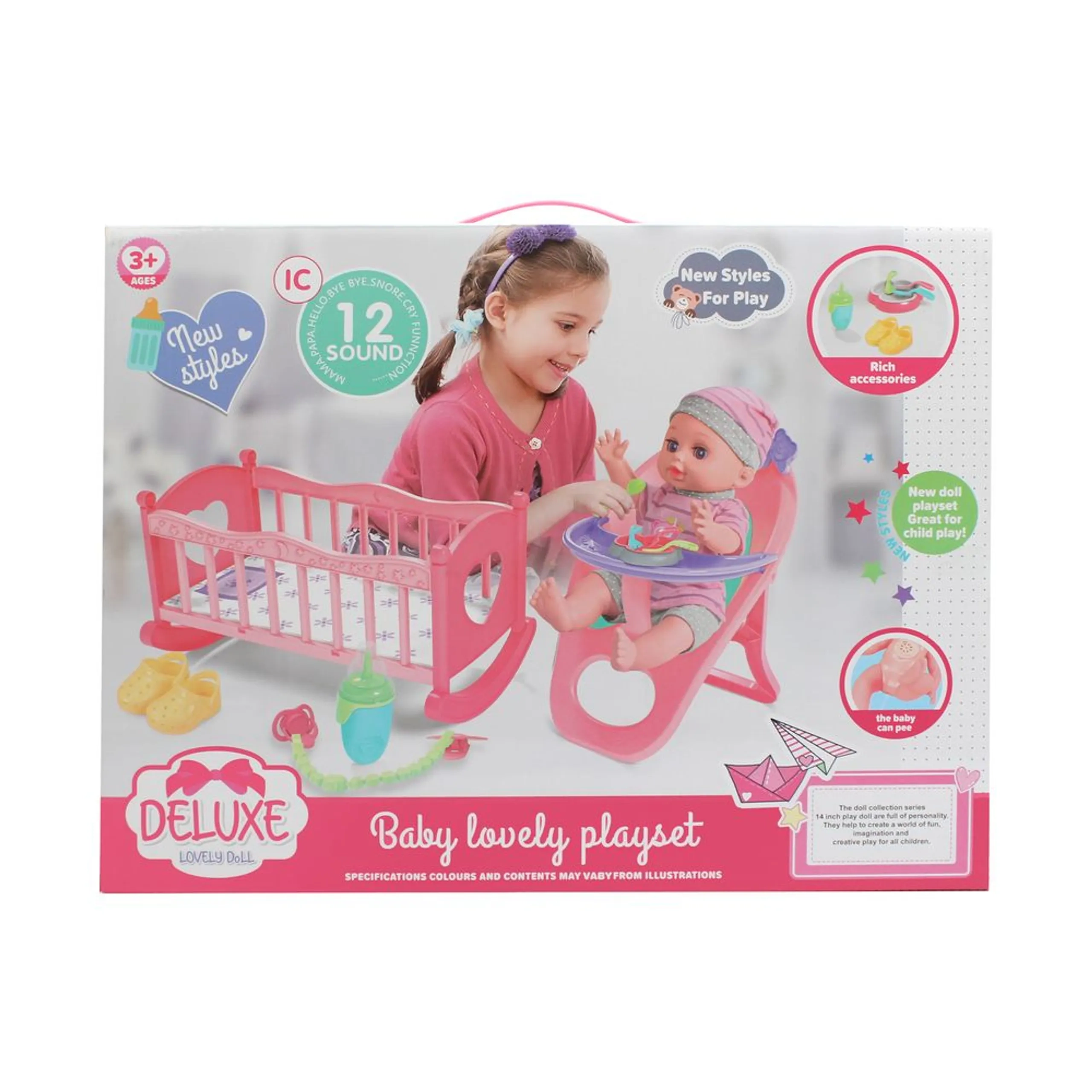 Balby Doll Playset - 14" Interactive IC Ages 3+
