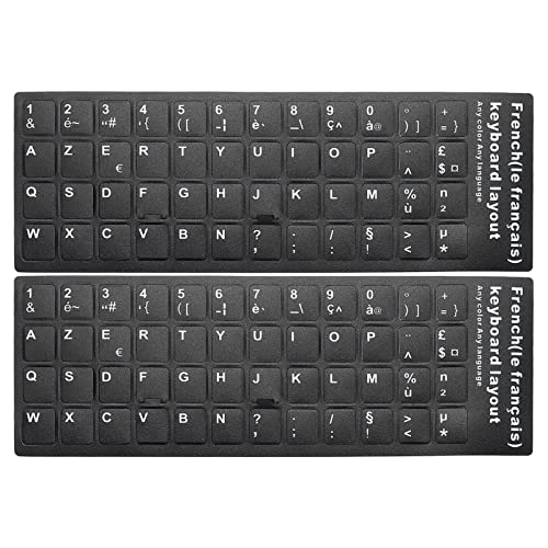 Keyboard Sticker - 2 Pack French Universal