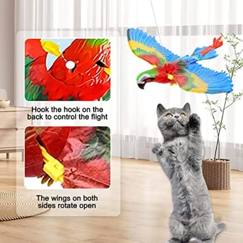 Flying Simulation Bird Cat Toy