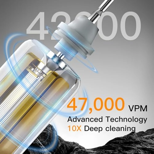 Electric Toothbrush - 8 Brush Heads Travel Case 6 Modes