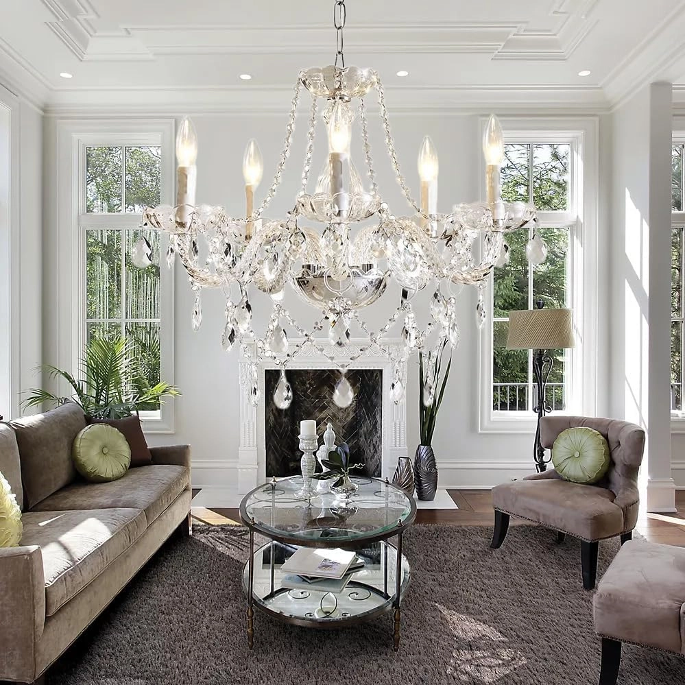 Crystal Chandelier - Dimmable