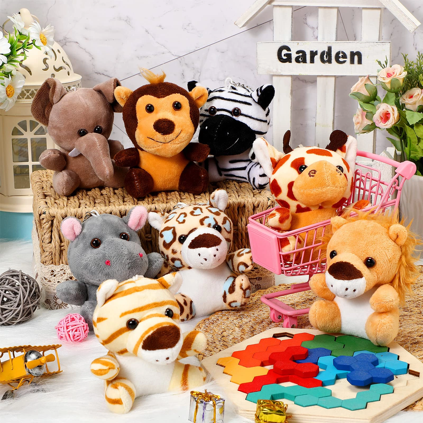 Jungle Animal Plush Set