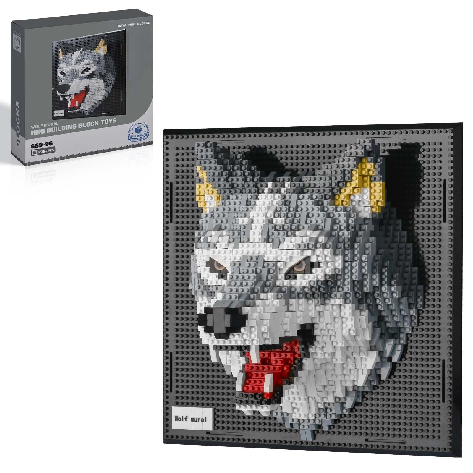 BNG Animal Wall Art Wolf - 2213 pcs