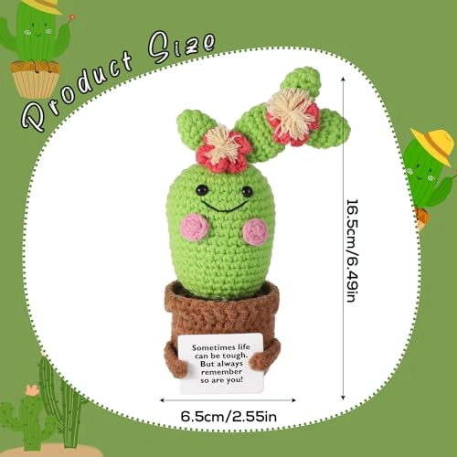 Crochet Cactus - 16.5 cm