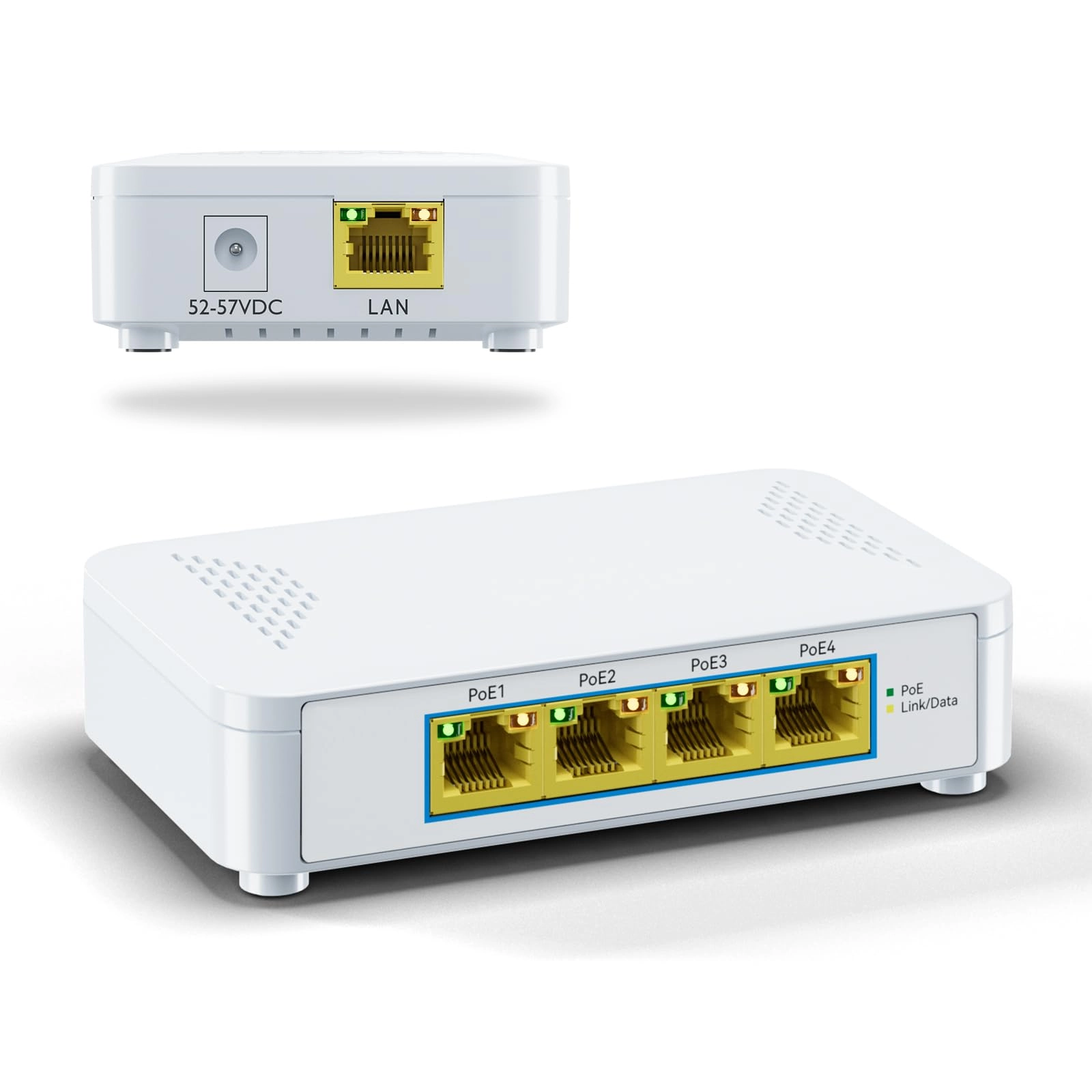 PROCET PoE System EN-S4P - 5 60W 48V 802.3af/at Gigabit