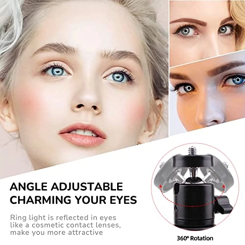 10'' Ring Light - 10 Dimmable Levels 15 RGB Colors