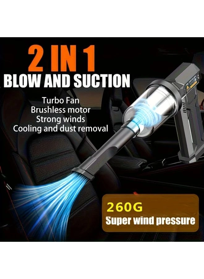 4-in-1 Wireless Handheld Vacuum Cleaner - 2000mAh