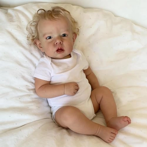 Liam Reborn Baby Doll - 20 inch Vinyl Boy Blonde Hair Ages 3+
