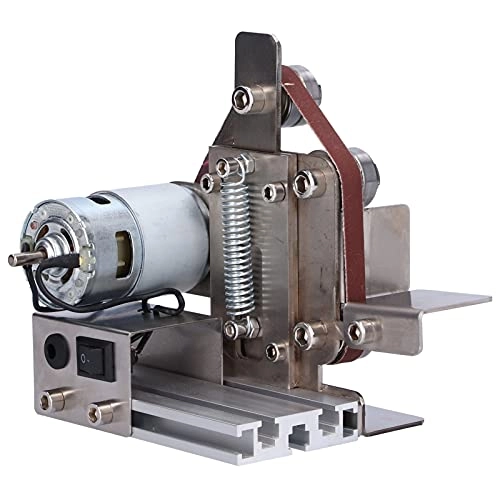 Mini Belt Sander - Aluminum Alloy 9000RPM 10PCS Abrasive Belts (UK Plug)