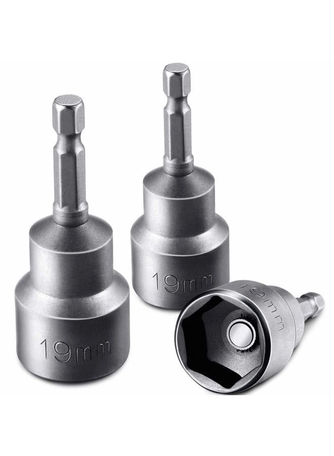 Hotop RV scissor jack socket - 3 Pieces 1/4 inch Hex Shank