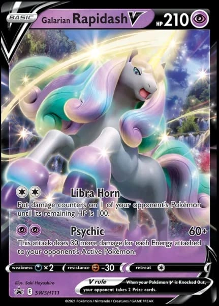 Pokémon Galarian Rapidash V SWSH111