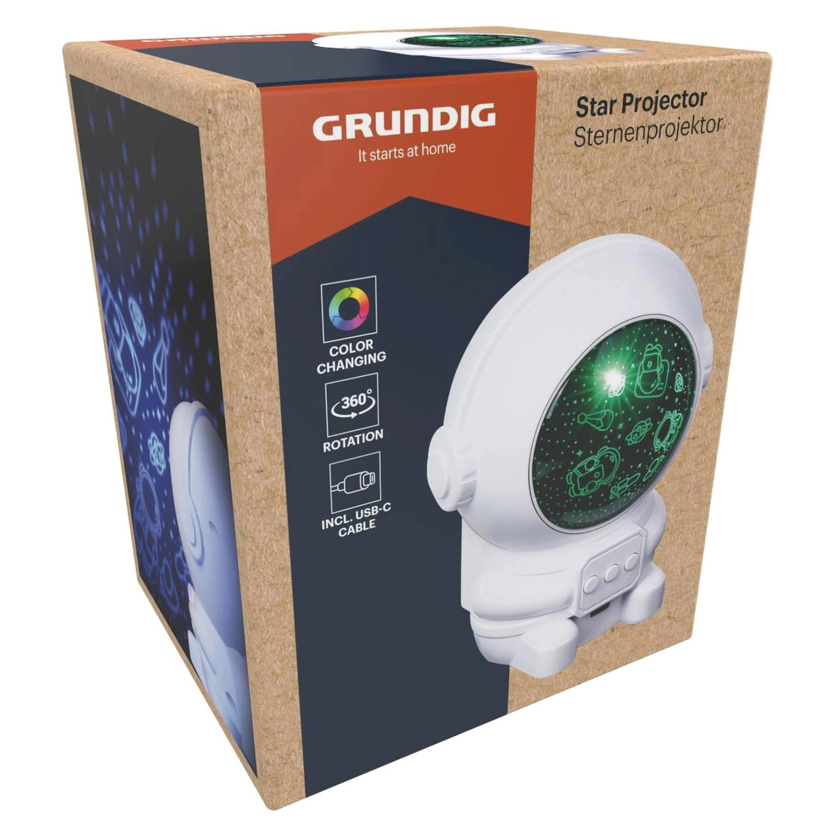 Astronaut Star Projector - Built-in speaker Multiple projection modes