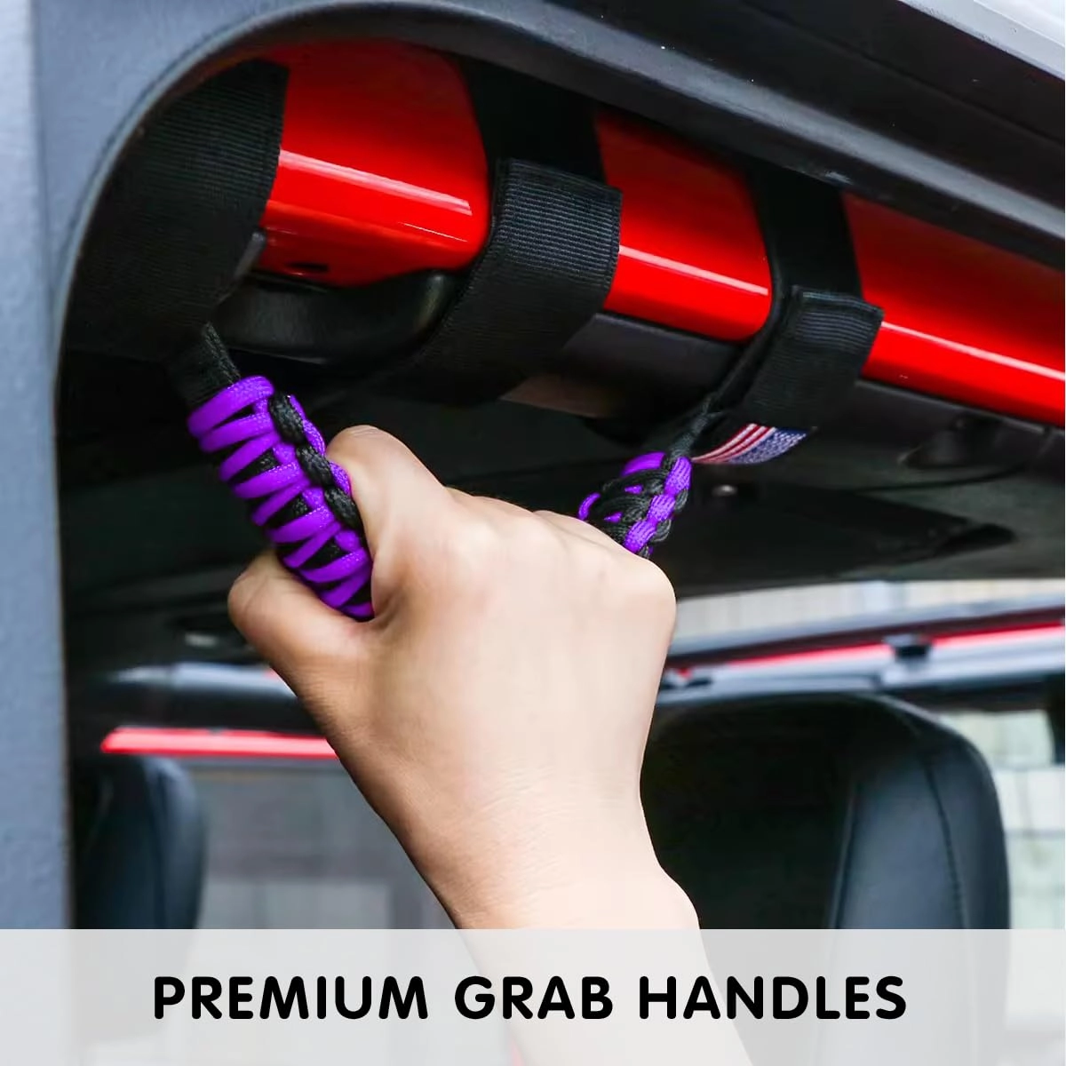 Roll Bar Grab Handles - 4PCS Orange