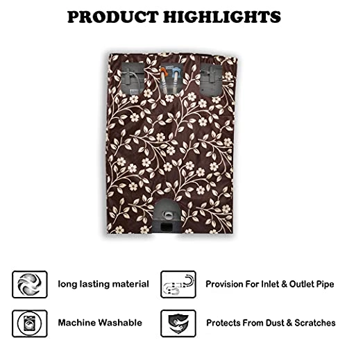Washing Machine Cover - 6 kg 6.5 kg 7 kg 7.5 kg Brown