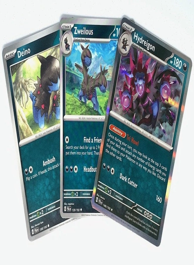 Pokémon pokemon Hydreigon 140/193 - Paldea Evolved - Scarlet & Violet 3pcs