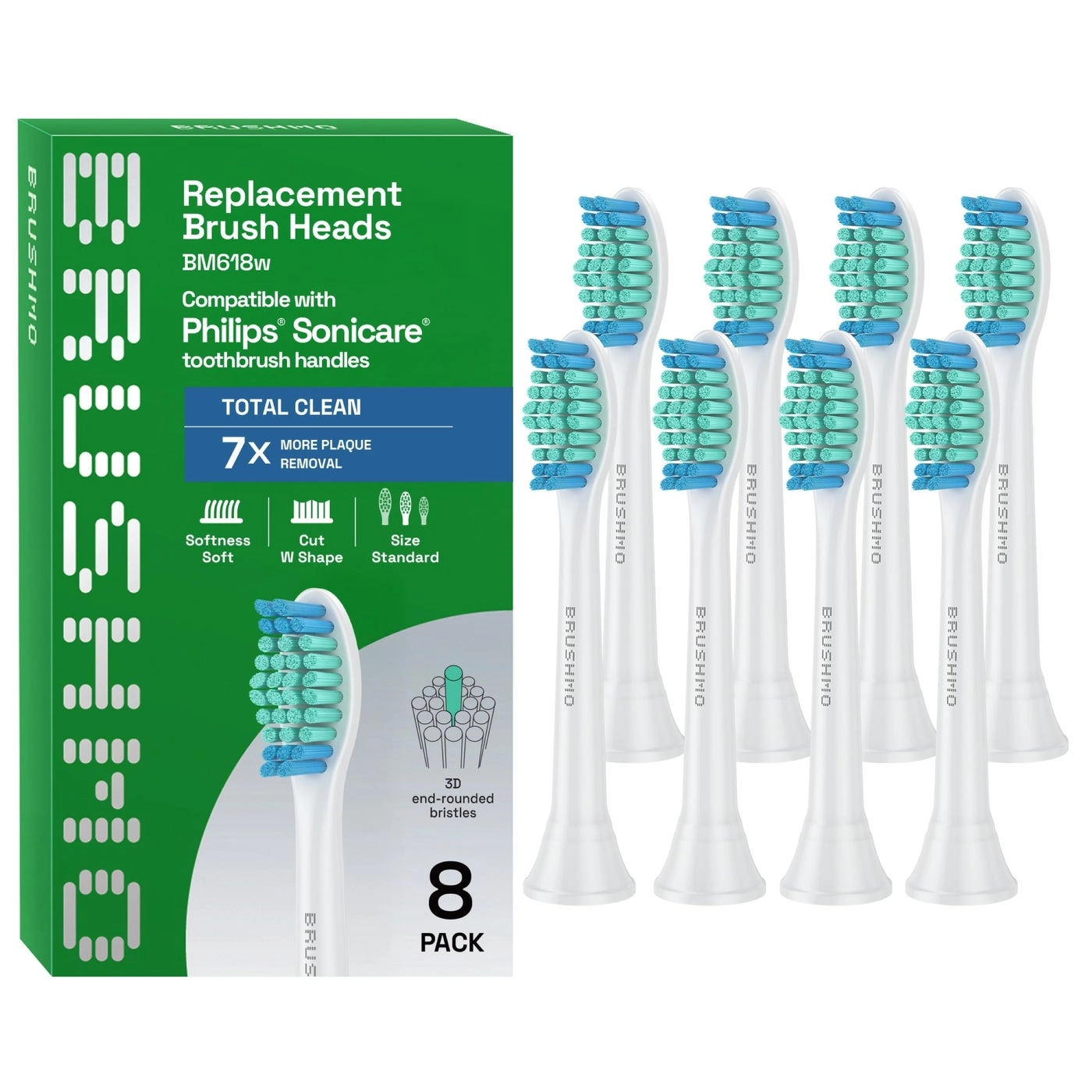 BM928 - 8pack Pink Soft Dupont Bristles