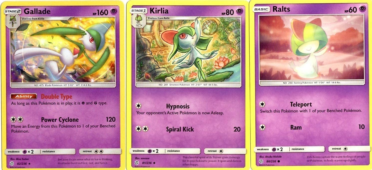 Pokémon Gallade 82/236 - 3pcs