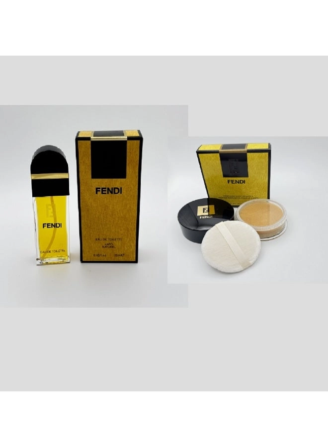 Fendi Profumi Ladies Original - Eau de Toilette 25ml + Perfumed Body Nuggets - 30g