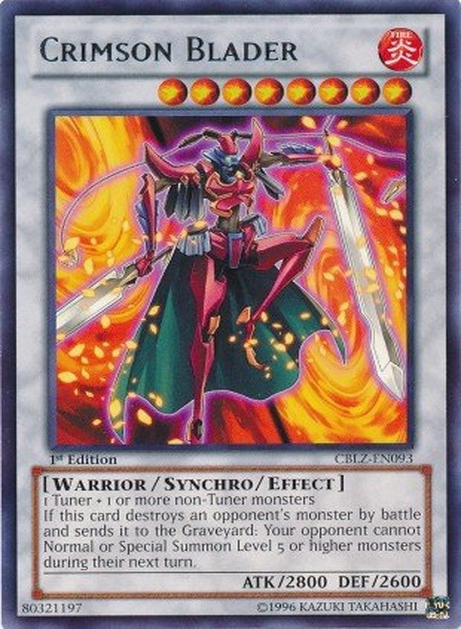 Yu-Gi-Oh! Crimson Blader CBLZ-EN093 - 1st Edition