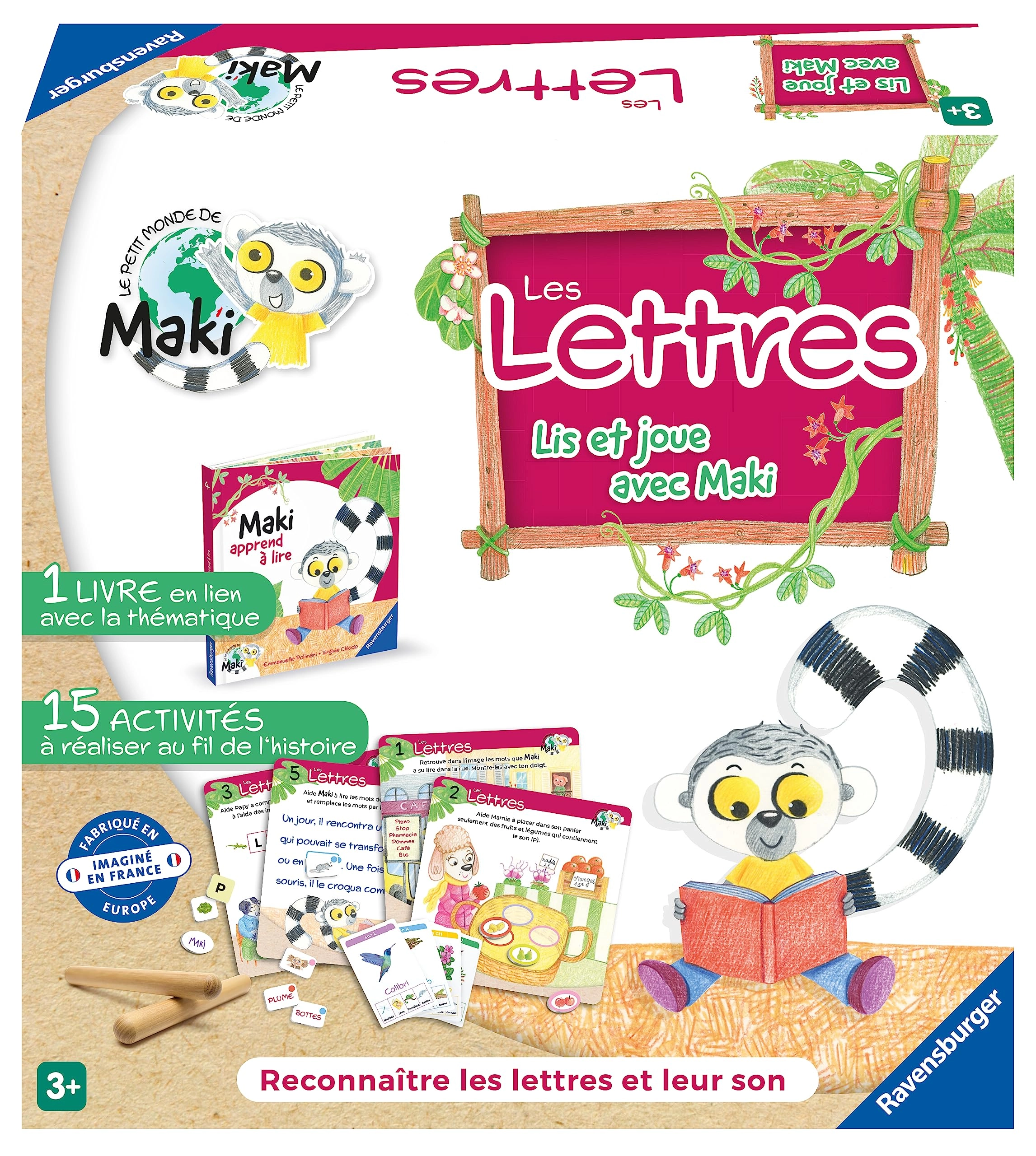 Ravensburger Maki Learns to Read - 3 Years 70 pieces