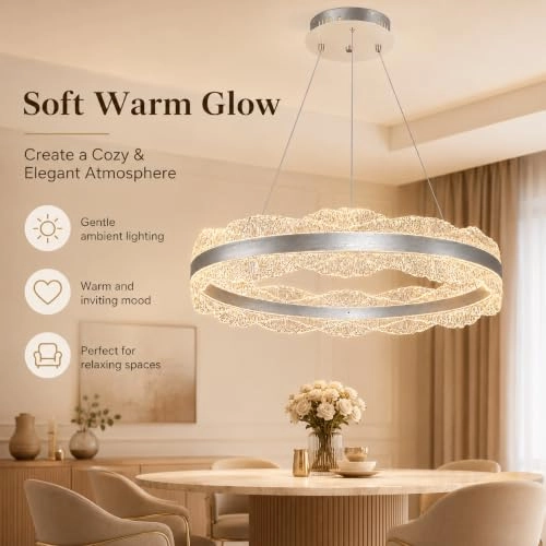Ring Chandelier - 3000K-6500K Dimmable