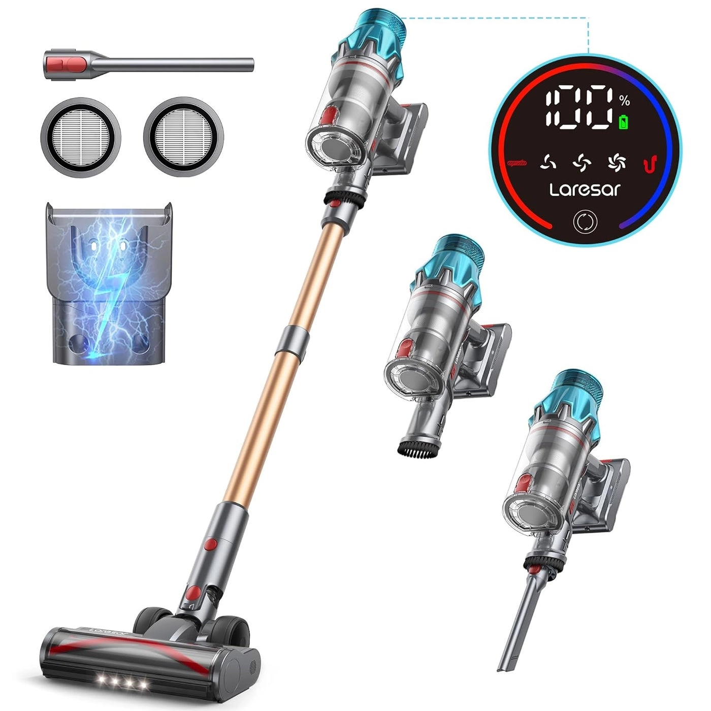 Laresar Ultra 7 - Stick Vacuum Cleaner 60 Mins Runtime