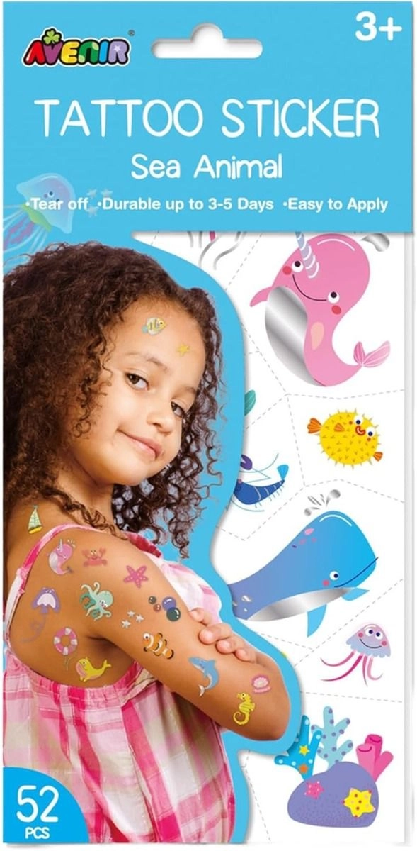 Avenir Sea Animal Sticker Book 52 pcs