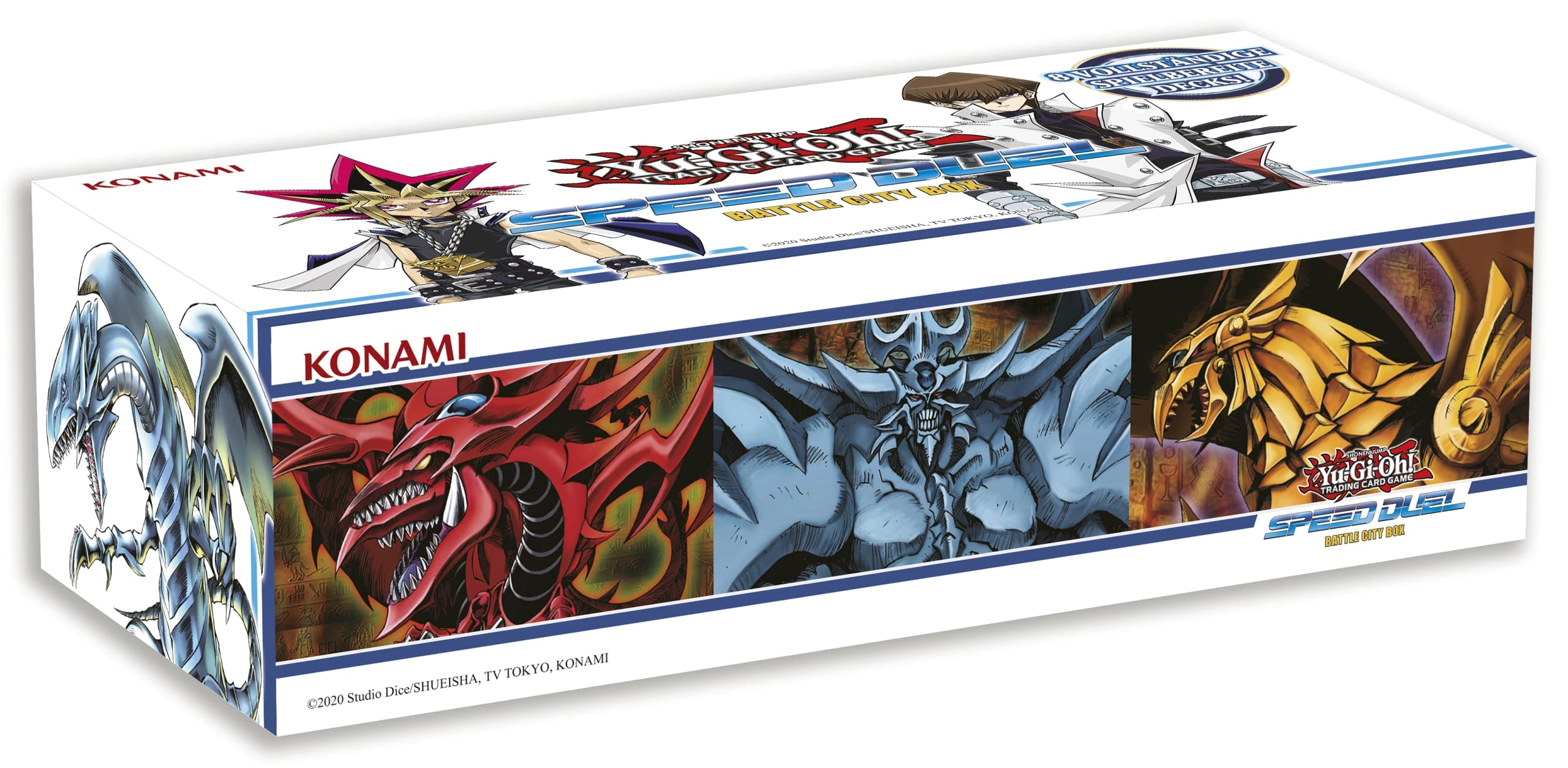 KNMI Yu-Gi-Oh! Speed Duel Battle City Box - German 200pcs + Ultra Pro Toploader