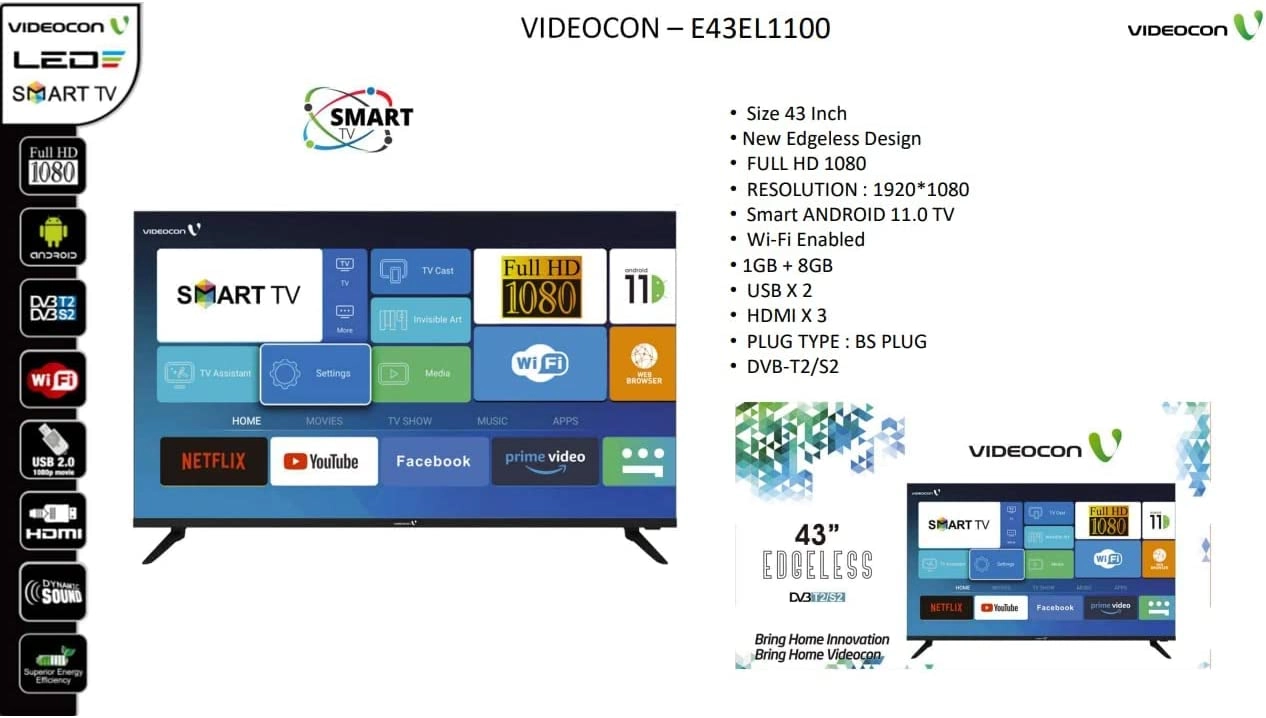 E43EL1100 - 43 Inch