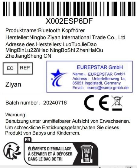 Kopfhrer Wired Headphone