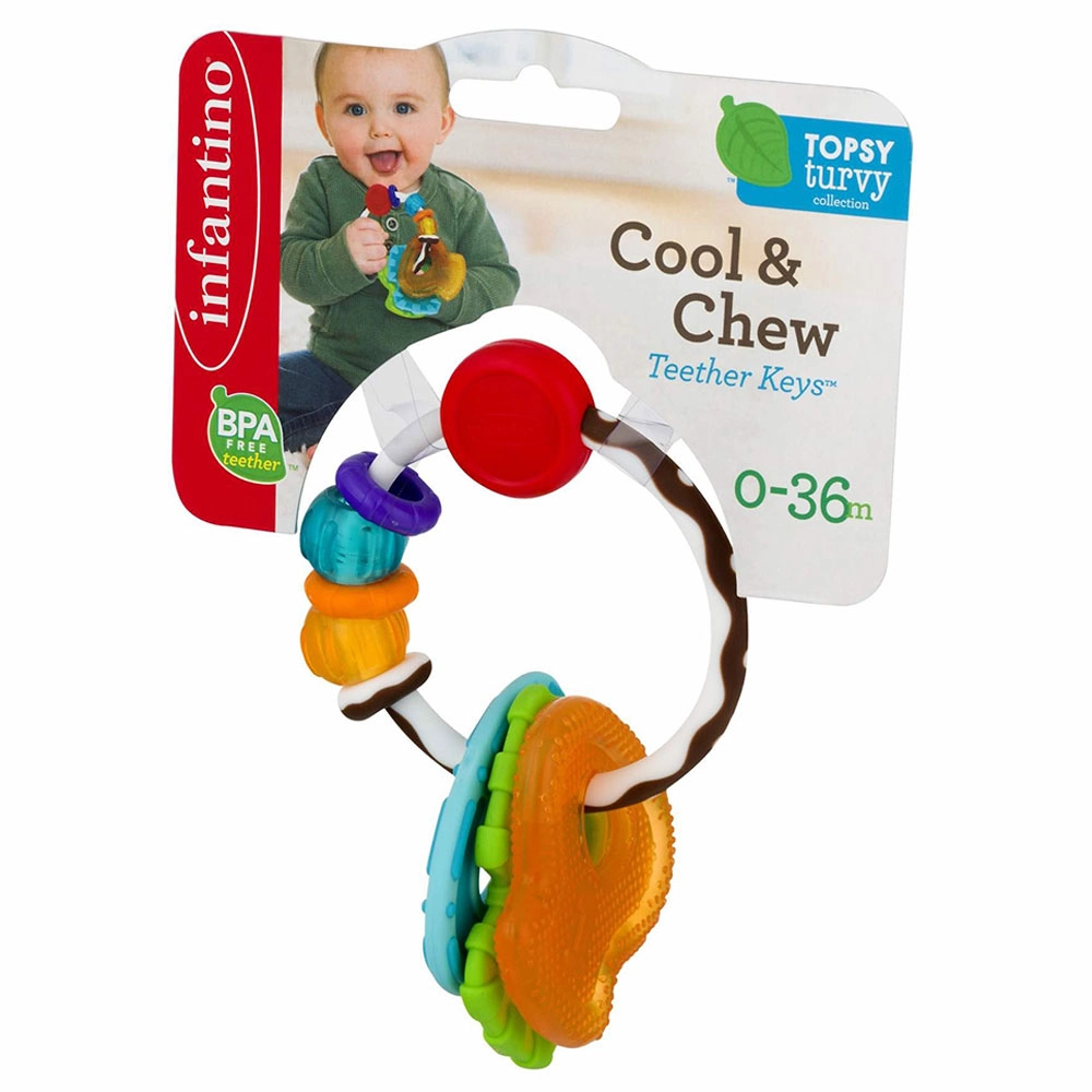 Slide & Chew Teether Keys - BPA-free Suitable for 0 month and above