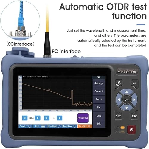 Fiber Optic Cable Tester - Portable Visual Fault Locator Optical Power Meter