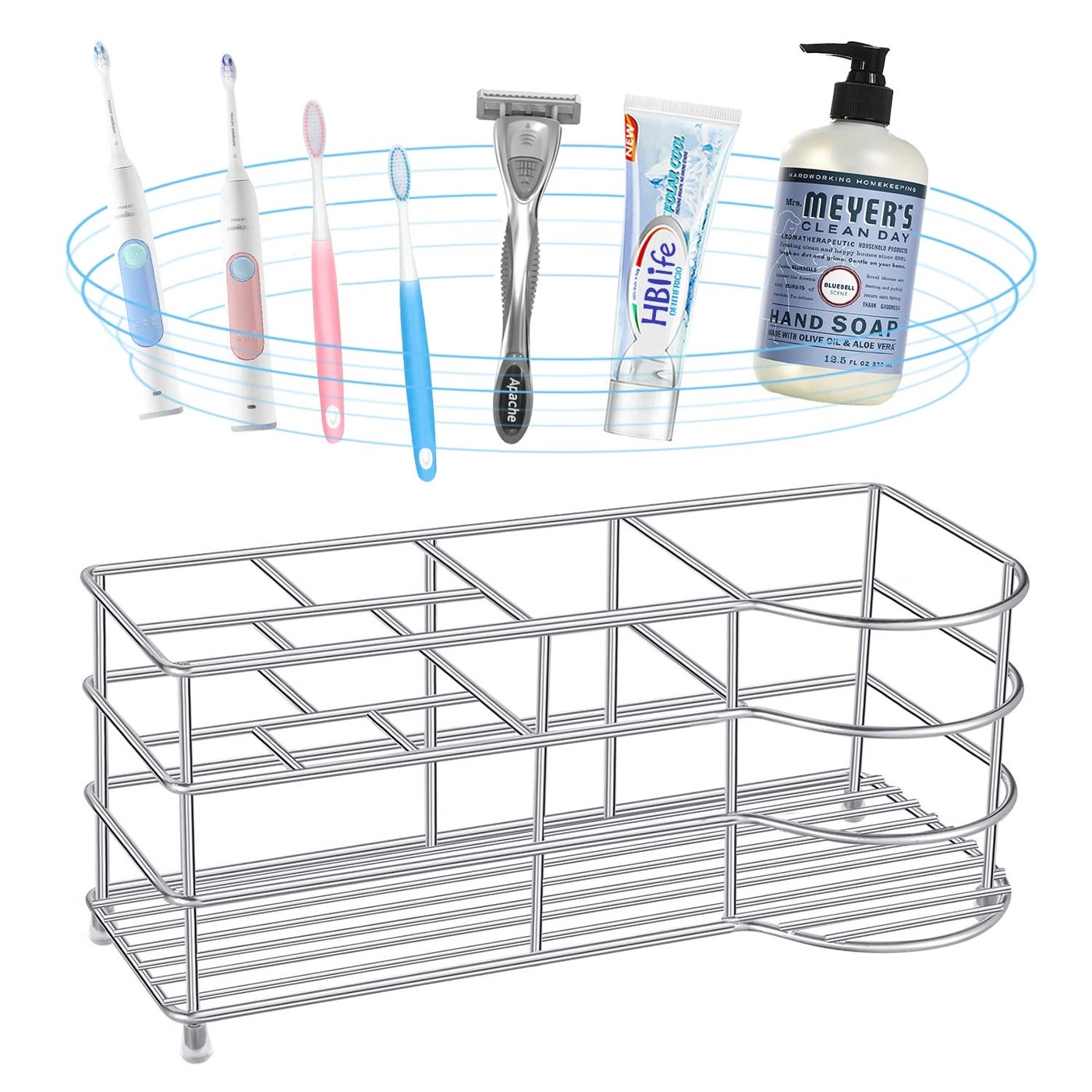 Electric Toothbrush Holder - 2 electric 3 regular