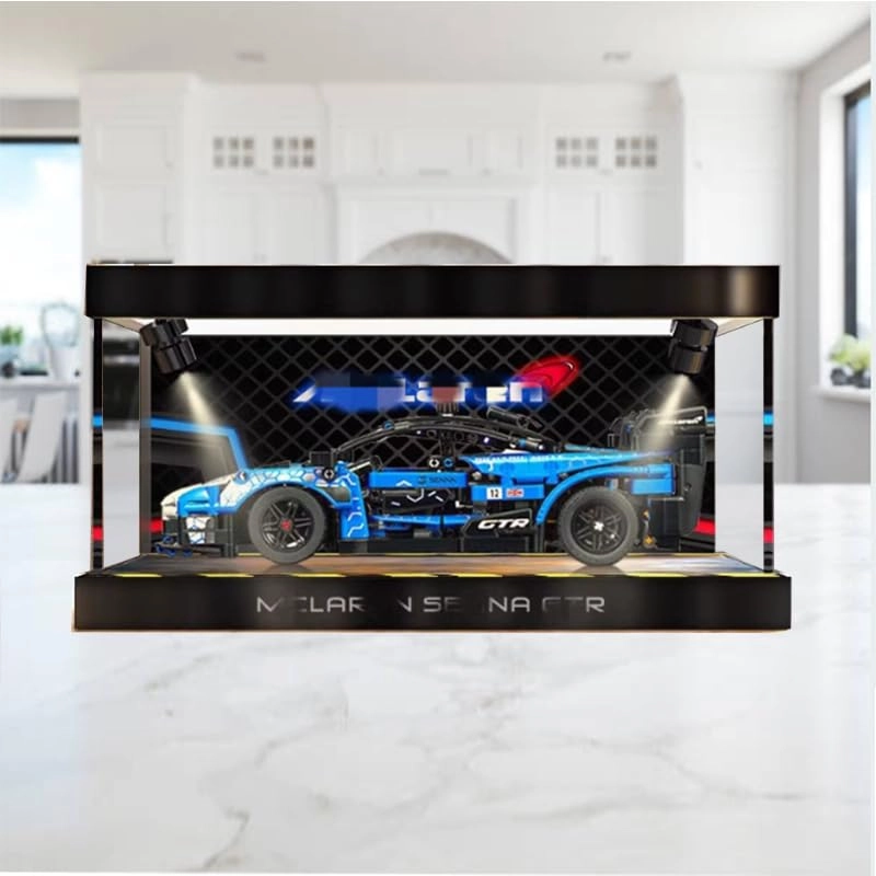 Acrylic Display Case (42123) - 15.74x7.87x5.90in. Background+top Light