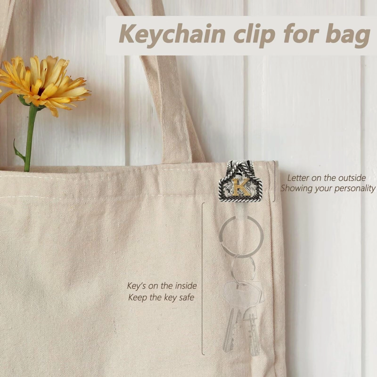 Letter Keychain - Western