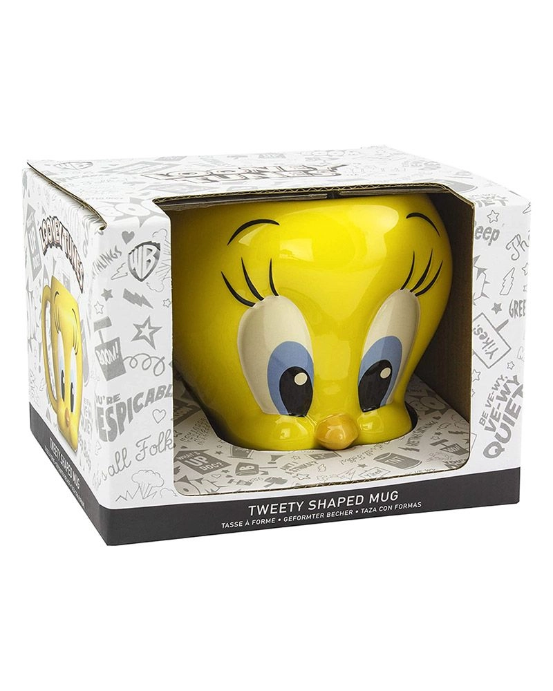 Warner Bros Tweety Shaped Mug - Looney Tunes