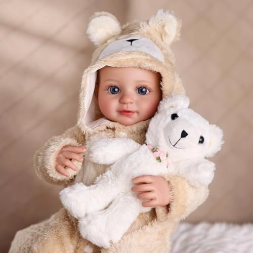 Reborn Baby Doll - 17 Inch Vinyl Cotton Girl Ages 3+