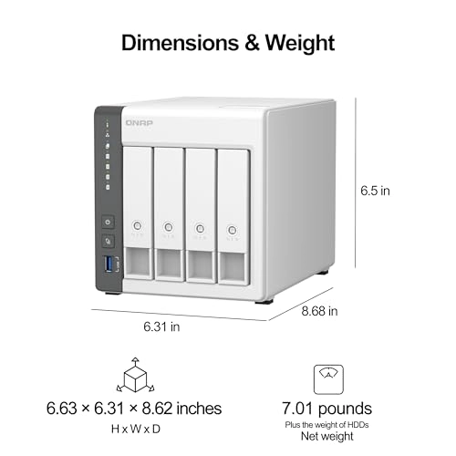 TS-433-4G-44ST-US 4-Bay 12TB - Preconfigured RAID 5 Drives Bundle
