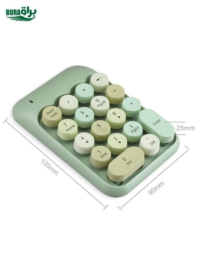 Mini 2.4G Wireless Numeric Keypad - 18 keys 10 meter AAA