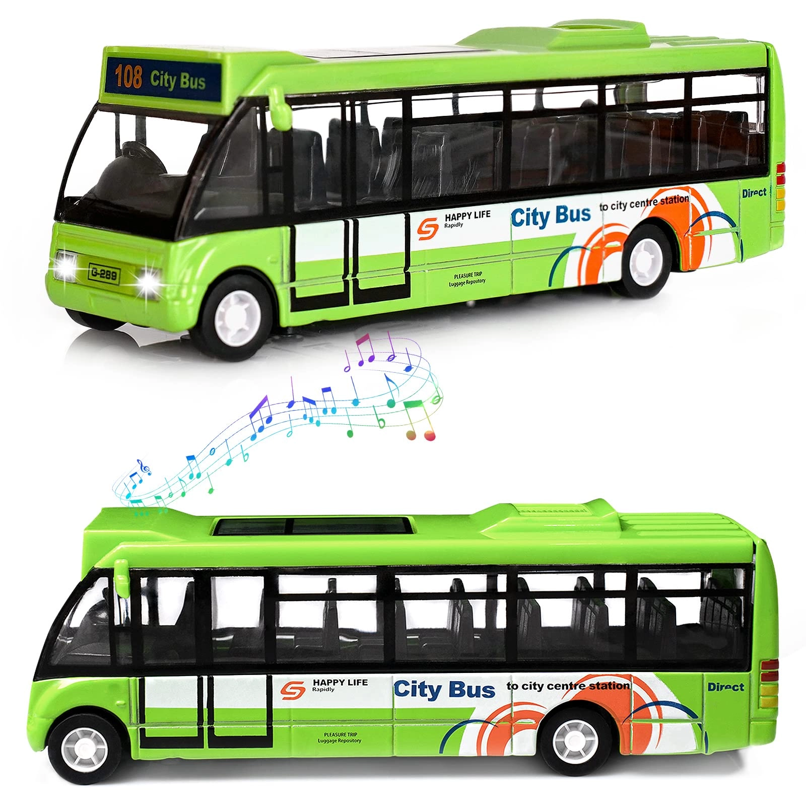 Crelloci City Bus Toy - 1 pcs