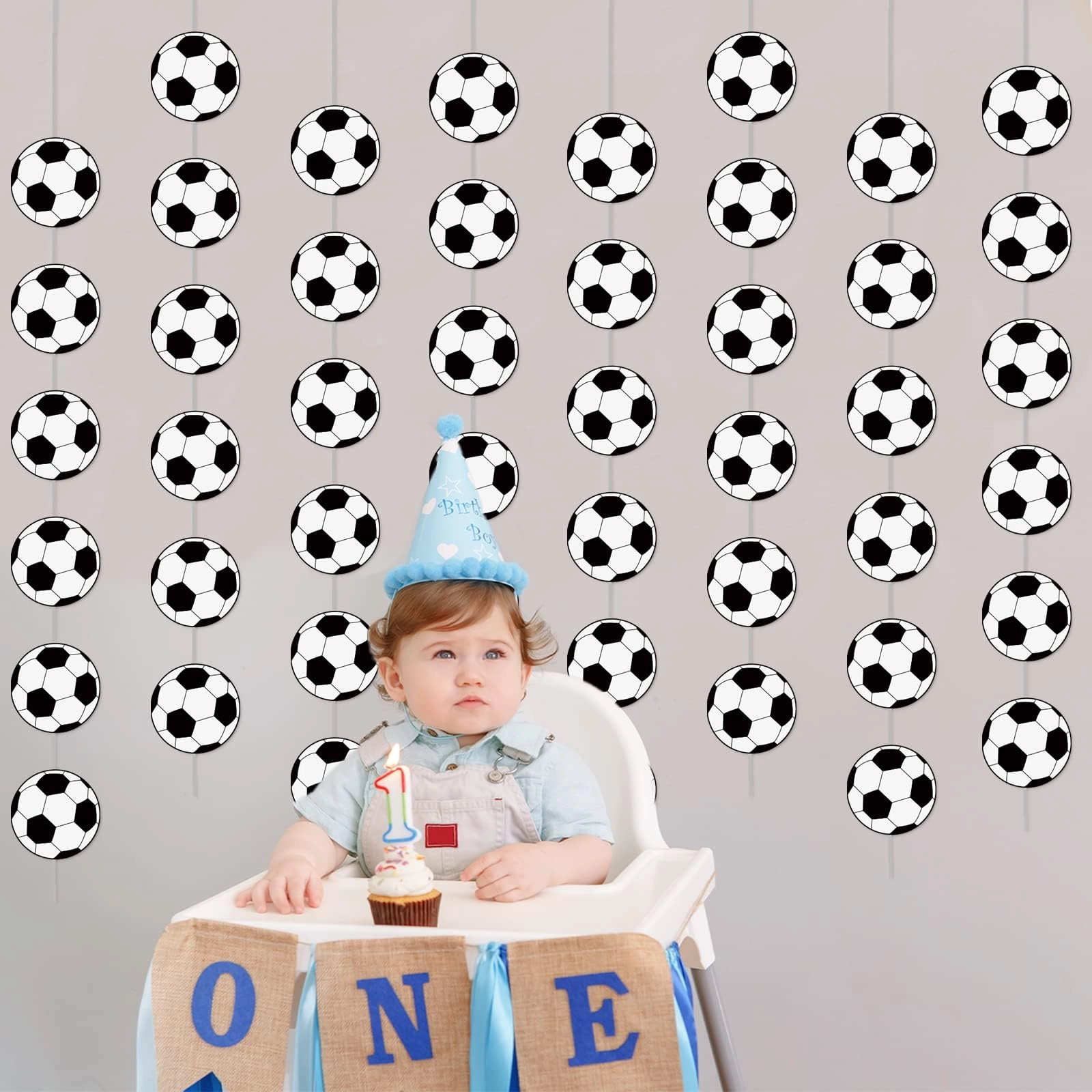 Soccer Garland - 8 Packs Birthday Party