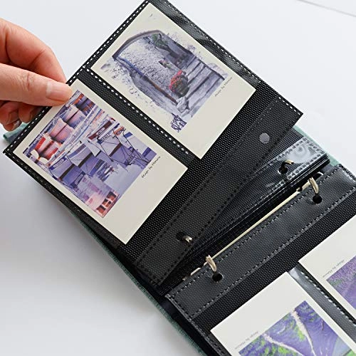 Mini 3" 100 Pockets PVC Cotton Photo Album