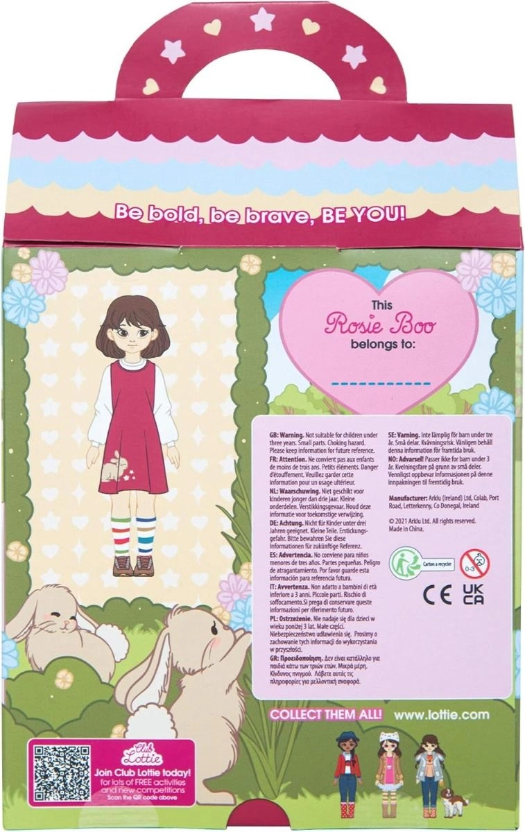 Rosie Boo Doll - Multi Colour Girl Ages 2+