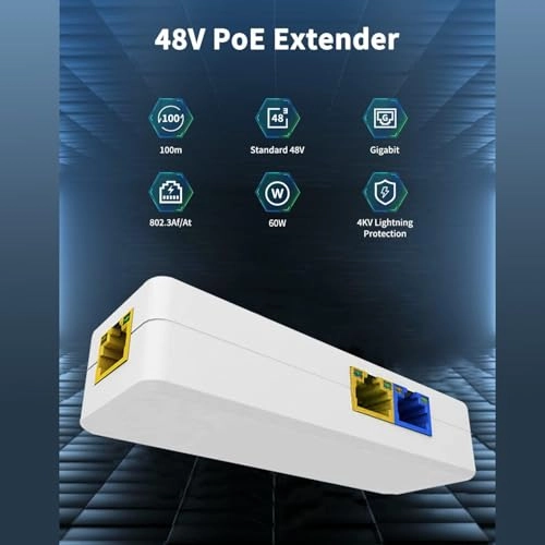 PoE Extender - 30W/60W 2 IEEE 802.3af/at/bt 100Mbps