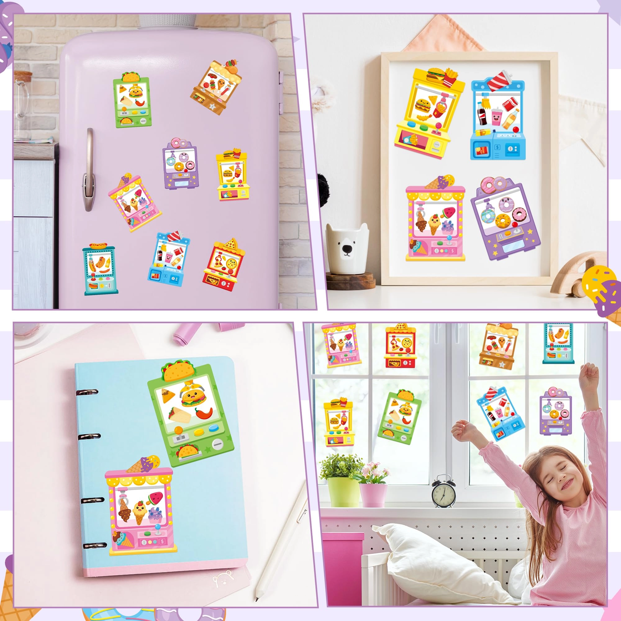 Snack Vending Machine Activity Sticker Book 40 pcs