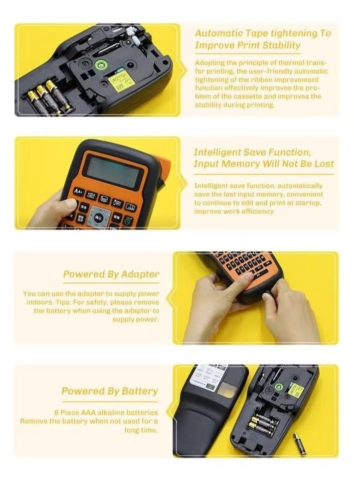 E1000 PRO - Thermal transfer 3.5mm|6mm|9mm|12mm