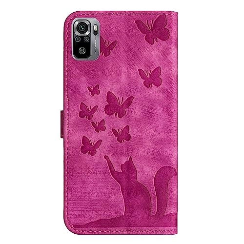 Cute Cat Case Wallet for Xiaomi Redmi Note 10 4G