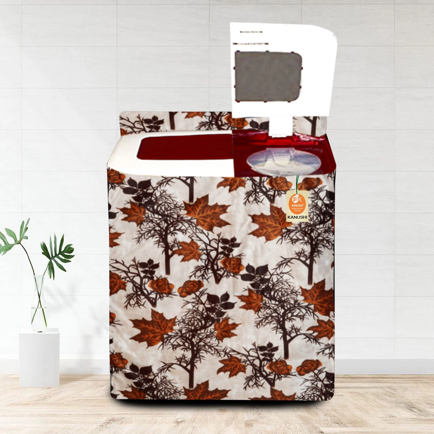 Shub Design Top Load Semi Automatic Washing Machine Cover - Blue 6 Kg 6.5 kg 7 kg 7.5 kg