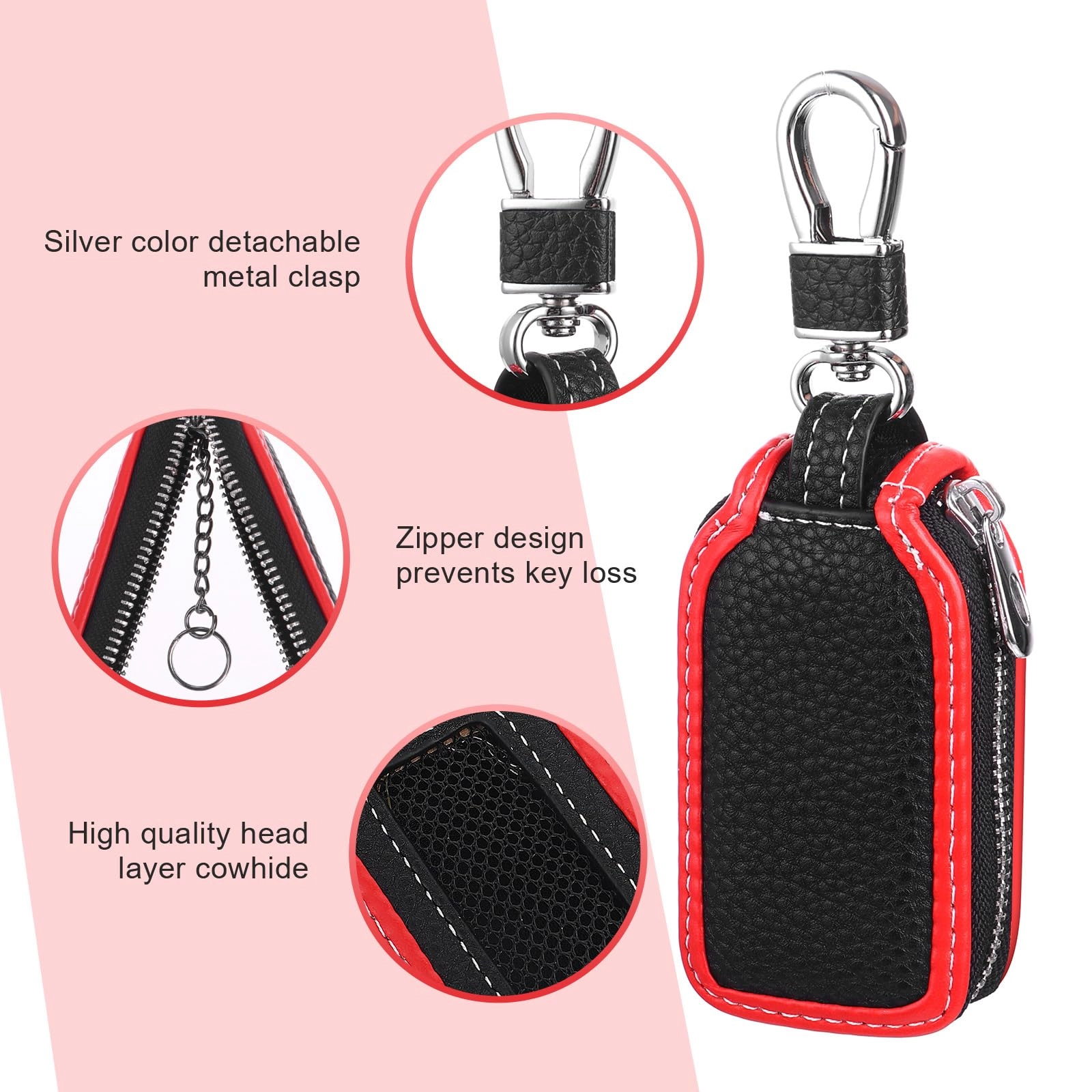 Leather Car Key Case - Vehicle